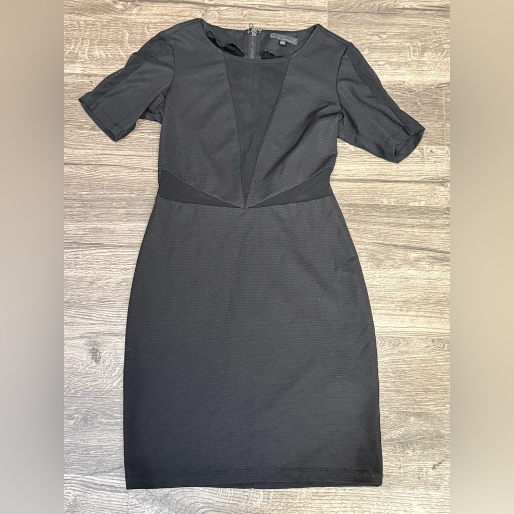 Lucca Couture Classic Black Midi Dress